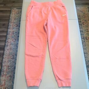 Fila Pink Heavyweight Joggers Size Medium